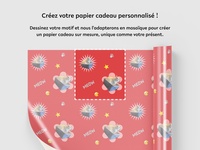 Papier cadeau personnalisé 2