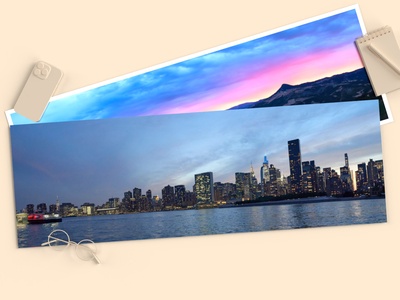 Profitez de notre tirage photo panoramique 30x90 en papier brillant, une impression qui élargit vos horizons avec éclat.